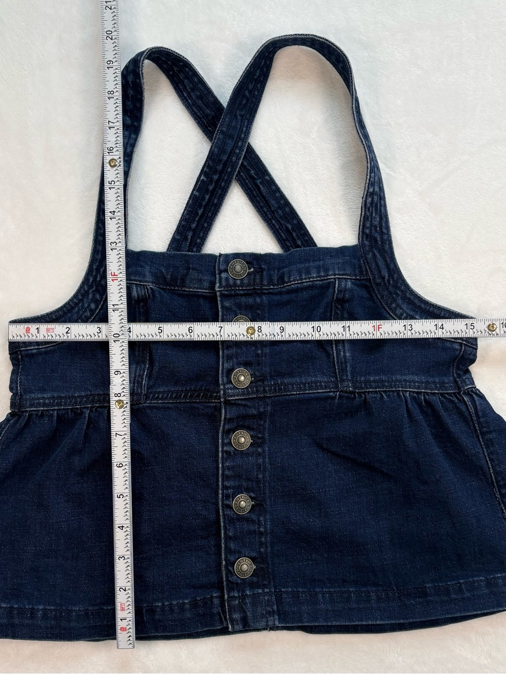 NWT AMERICAN EAGLE Sleeveless Denim Button Front Babydoll Top Small - Picture 10 of 10
